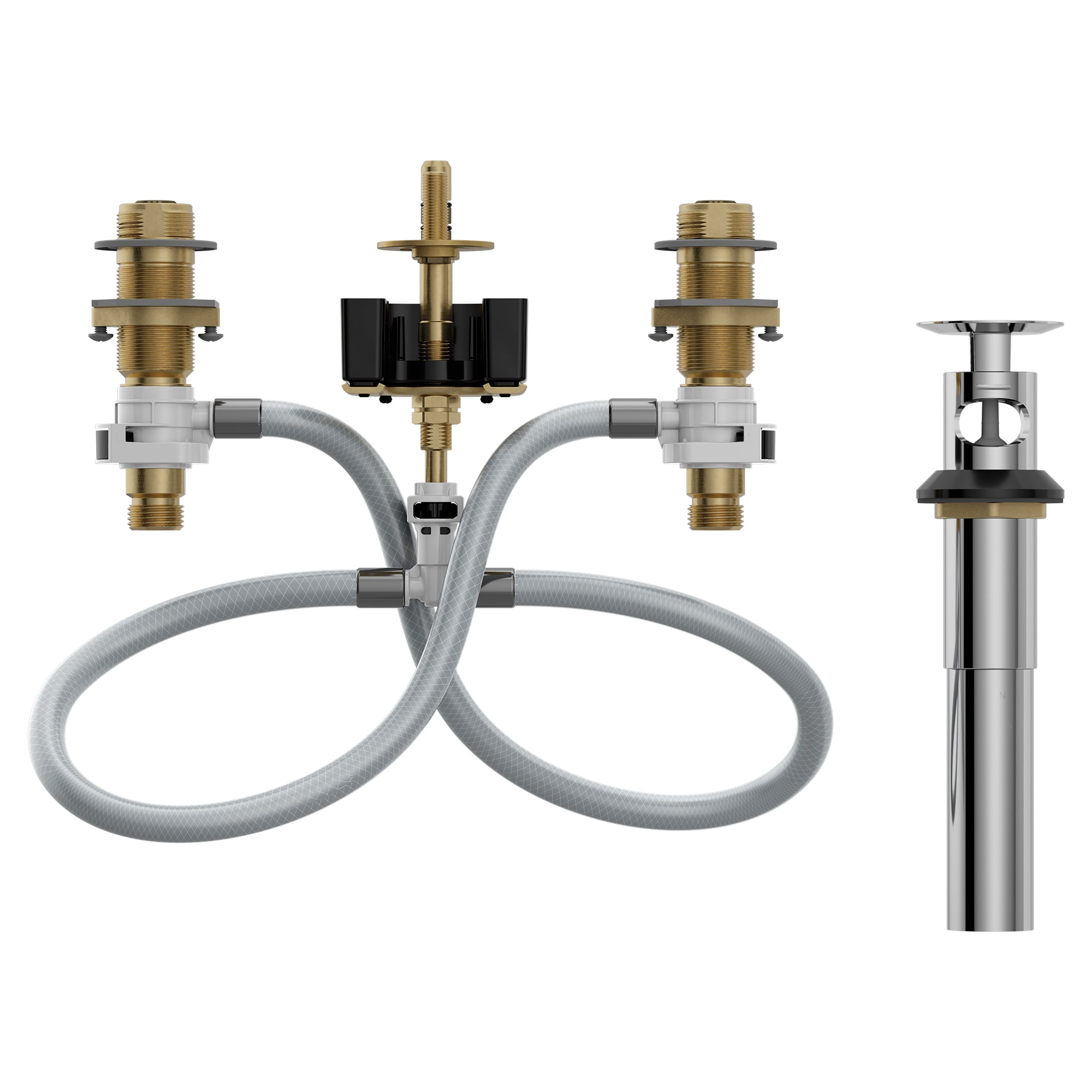1/2" IPS Brass For Widespread Lavatory Faucets Rough-In Valve | MON69000