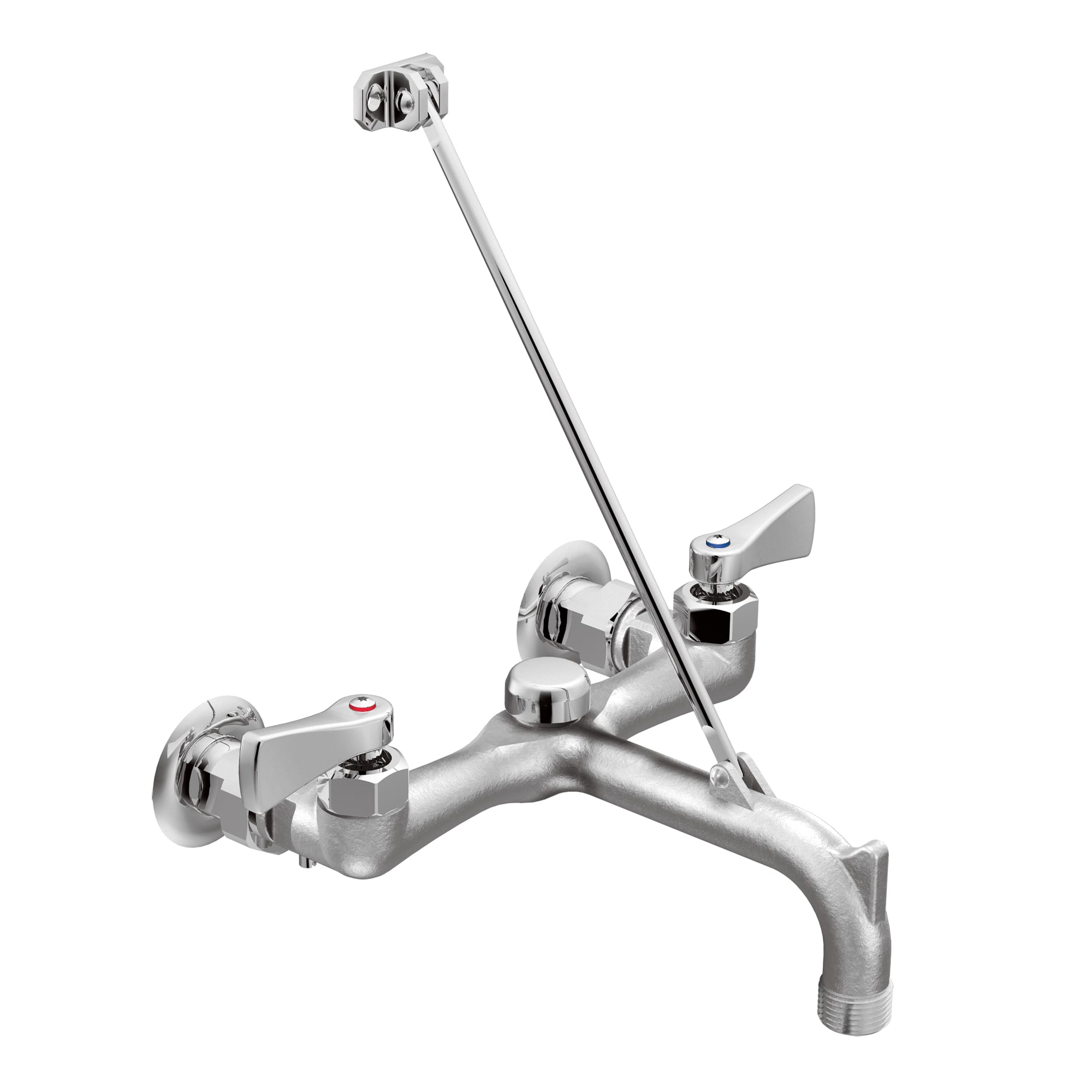 1/2" IPS 11" Brass Rough Chrome 2-Handle Service Sink Faucet | MON8230