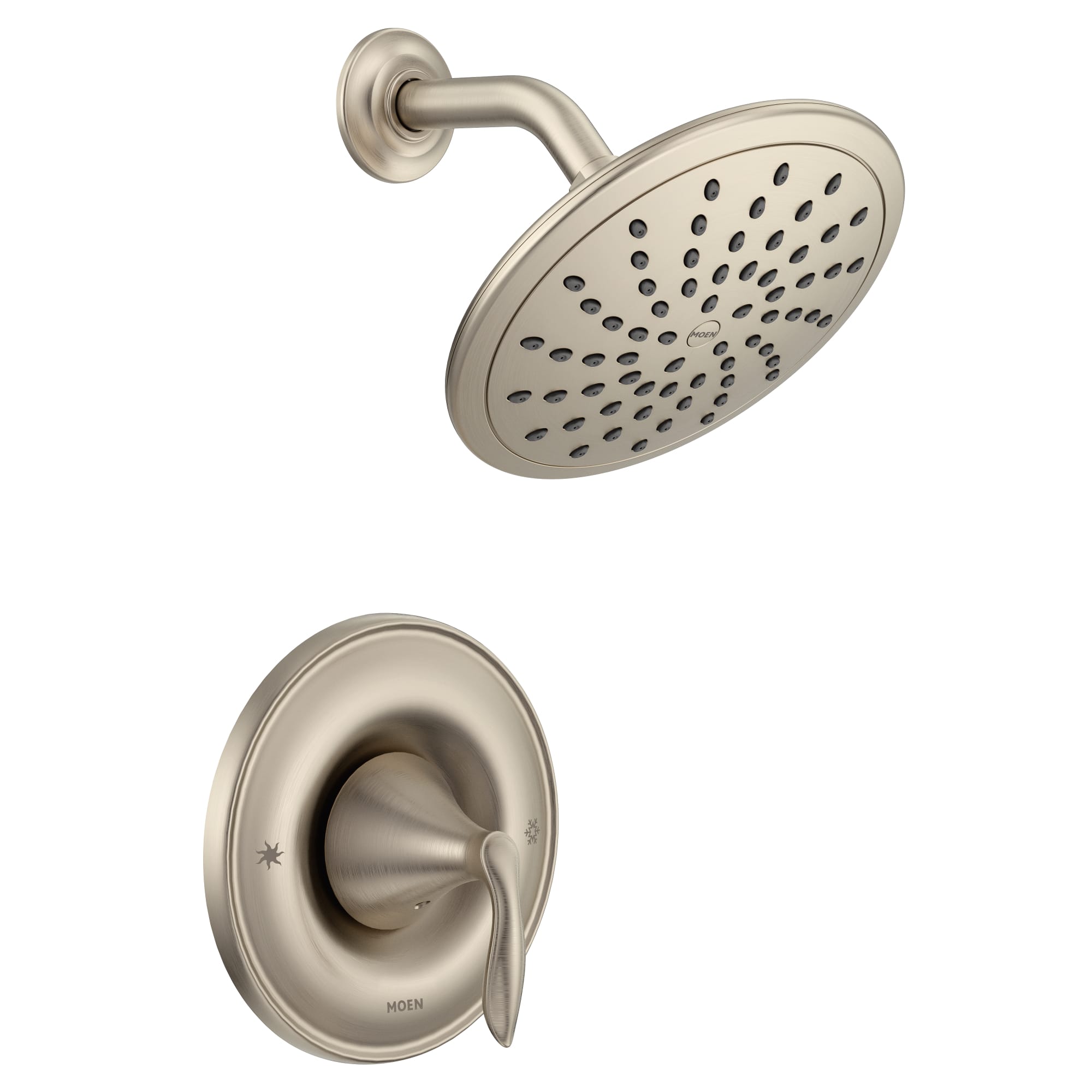 1/2" x 5/8" IPS Copper 7-1/2" Metal Brushed Nickel 1-Handle Shower Only Trim | MONT2232EPBN