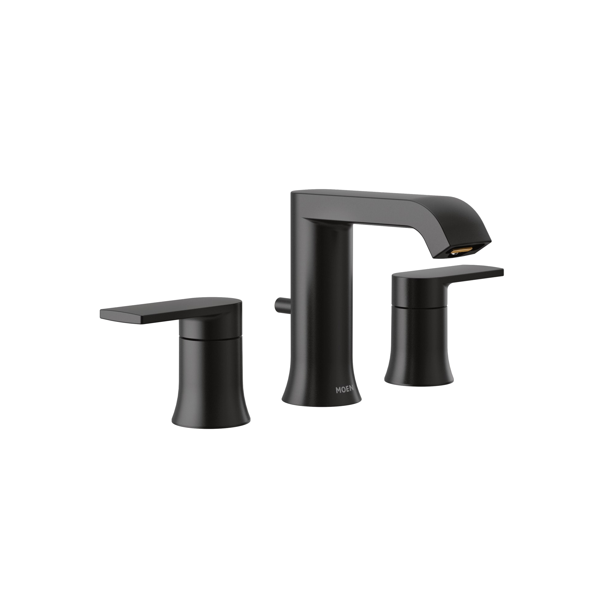 5-1/2" Metal Matte Black 2-Handle Low Arc Bathroom Faucet | MONT6708BL