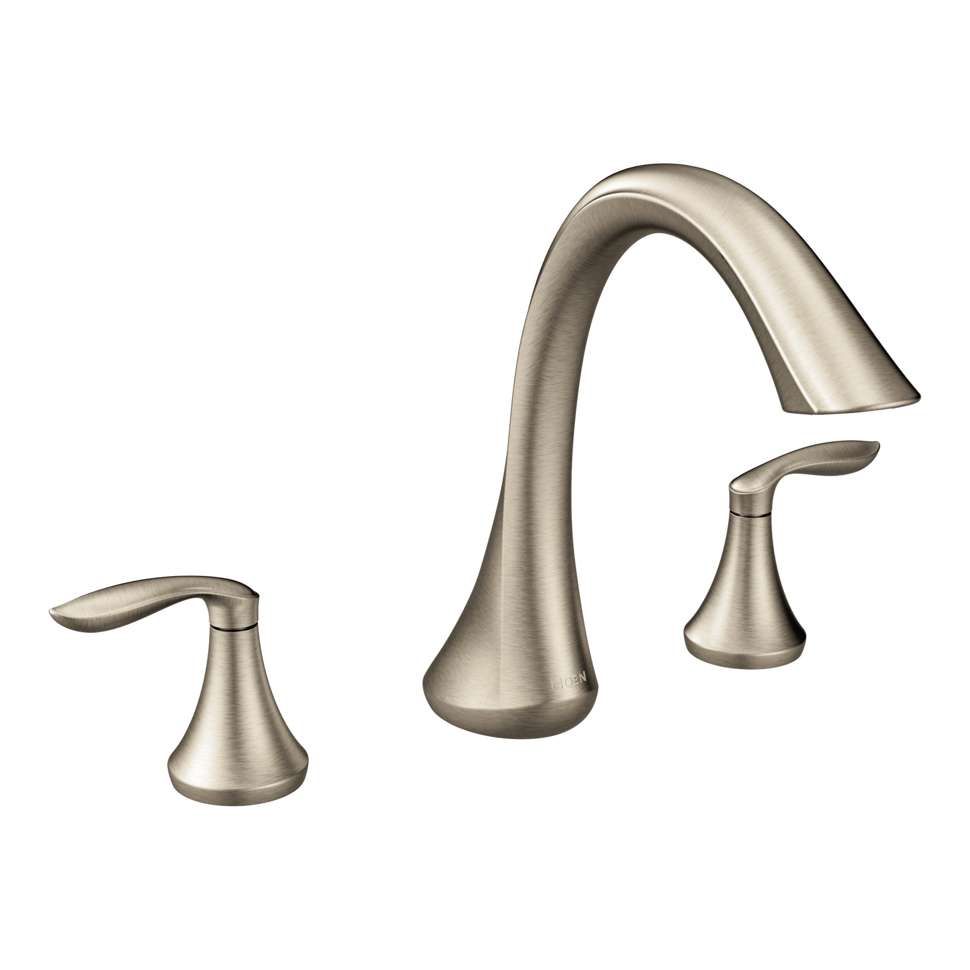 9-1/2" Metal Brushed Nickel 2-Handle High Arc Roman Tub Faucet | MONT943BN