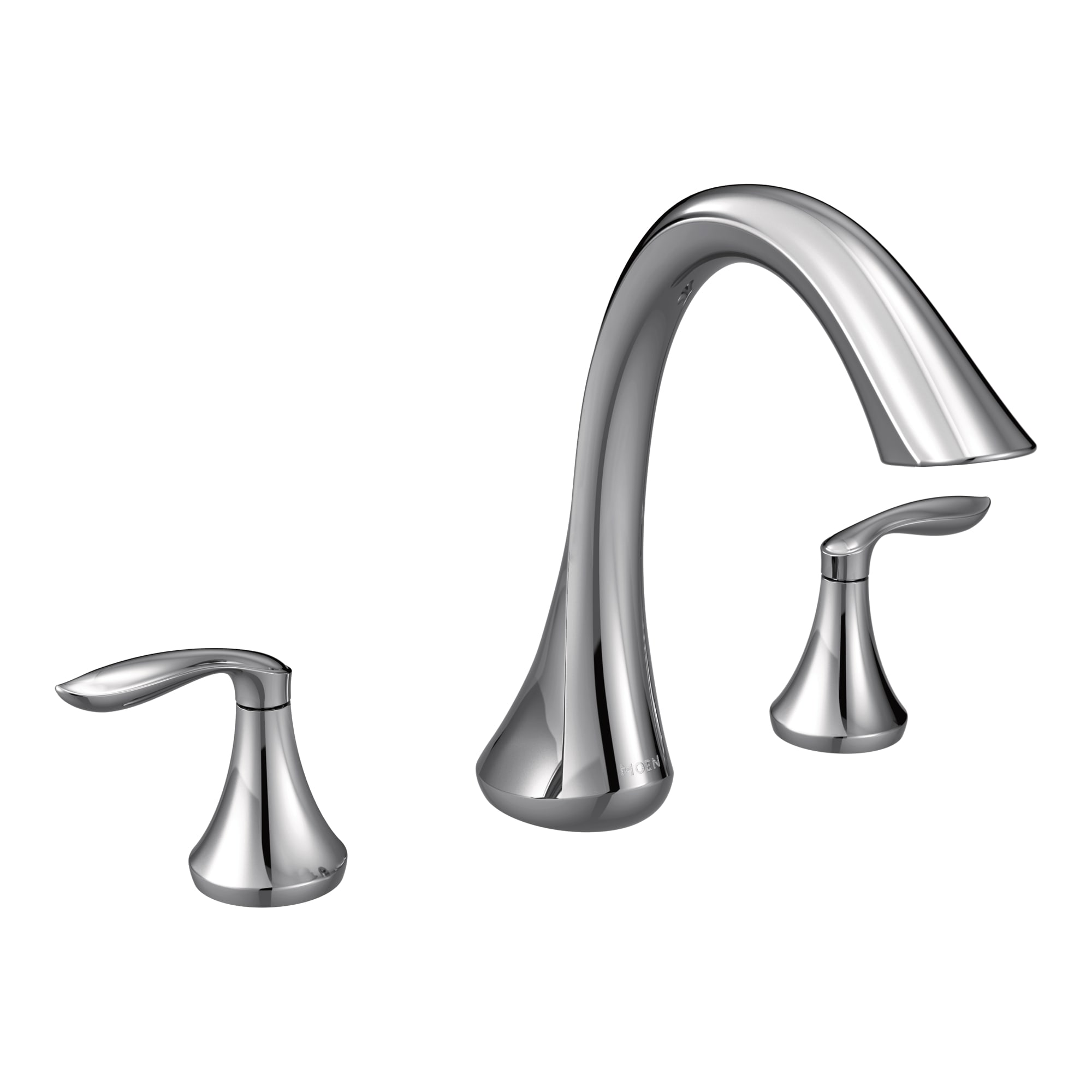 9-1/2" Metal Chrome 2-Handle High Arc Roman Tub Faucet | MONT943