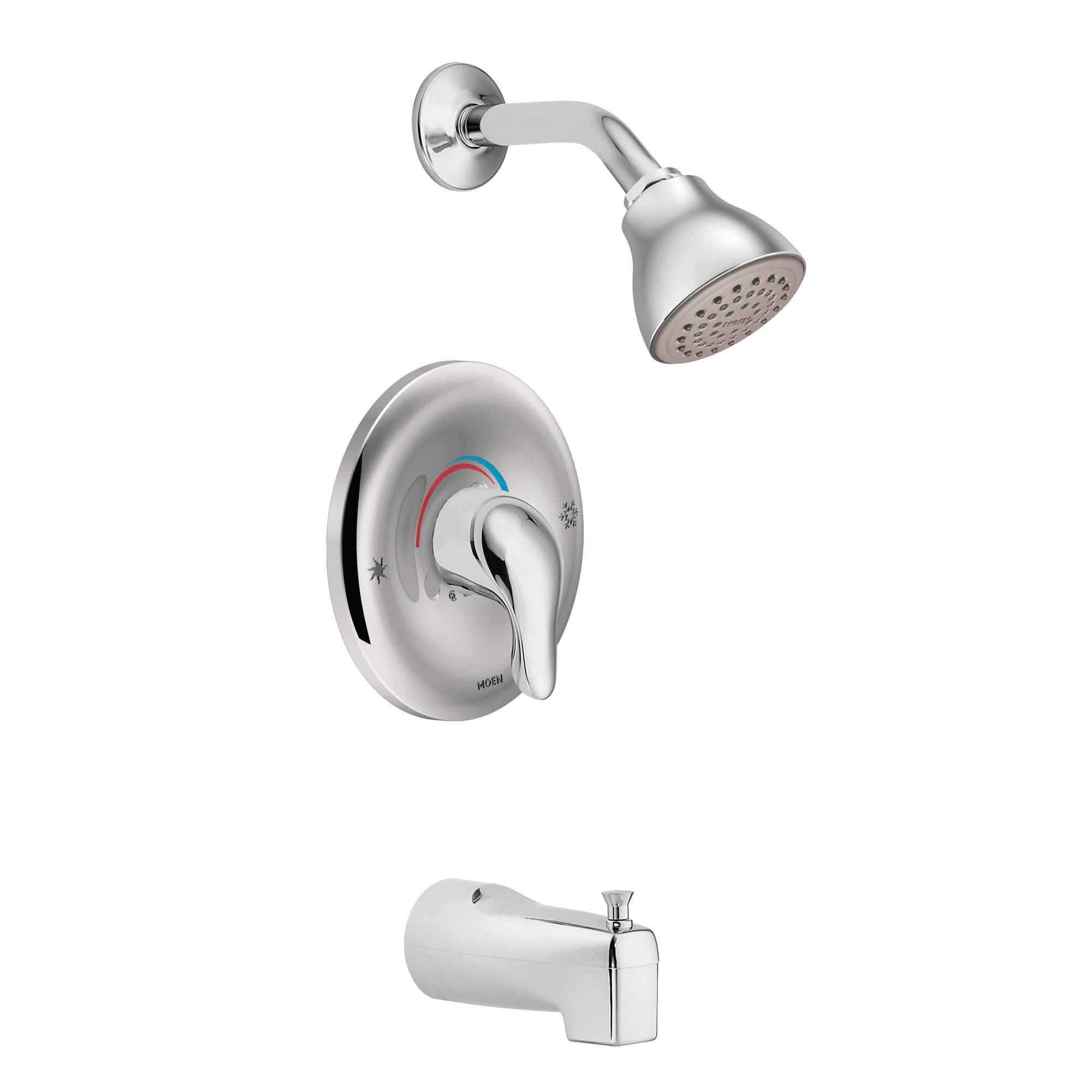 1/2" IPS Copper 6-1/2" Metal Chrome 1-Handle Tub/Shower Trim Kit | MONTL183
