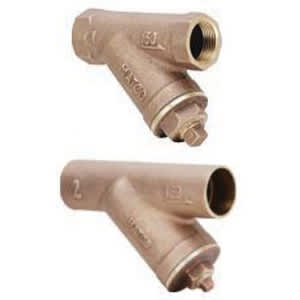 3/4" IPS Threaded x Threaded 3.94" L Lead-Free Bronze 145LF Series with Brass Plug Y-Strainer | MAT145T04LF