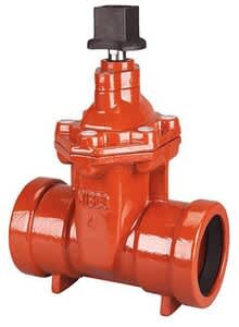 6" Push-On Fusion-Bonded Epoxy Coated Lead-Free Cast Iron 250 psi P-619-RW Series Resilient Wedge Gate Valve | NIBP619RW060