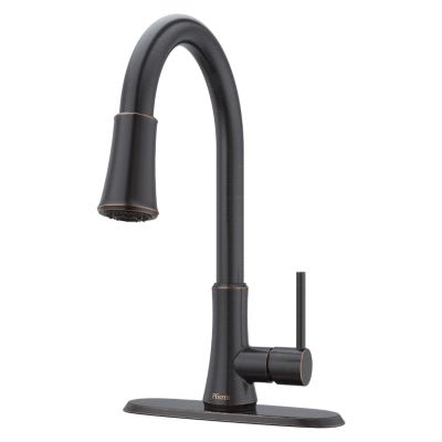 1/2" NPSM 16-1/8" Zinc Tuscan Bronze 1-Handle Pfirst Series Pull-Down Kitchen Faucet | PPFG529PF2Y