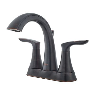 9-9/32" x 6-3/4" Metal Tuscan Bronze 2-Handle Weller Series Centerset Bathroom Faucet | PPFLG48WR0Y