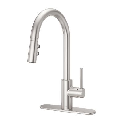 1/2" NPSM 16-3/8" Metal Stainless Steel 1-Handle Stellen Series Pull-Down Kitchen Faucet | PPFLG529SAS