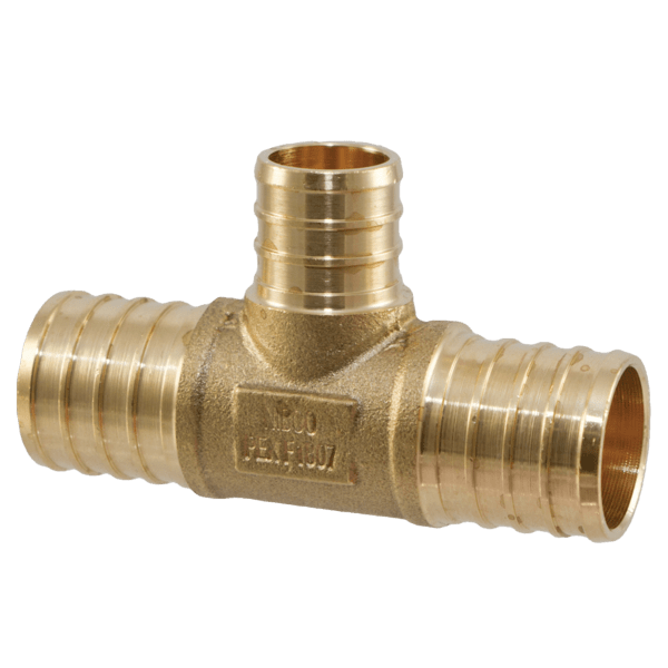 1" x 1" x 3/4" PEX Lead-Free Bronze NP11R-LF Series Insert Tee | PXFT131BZ