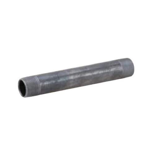 2" x 4" MNPT Black Steel Schedule 40 Pipe Nipple | NPB020X04