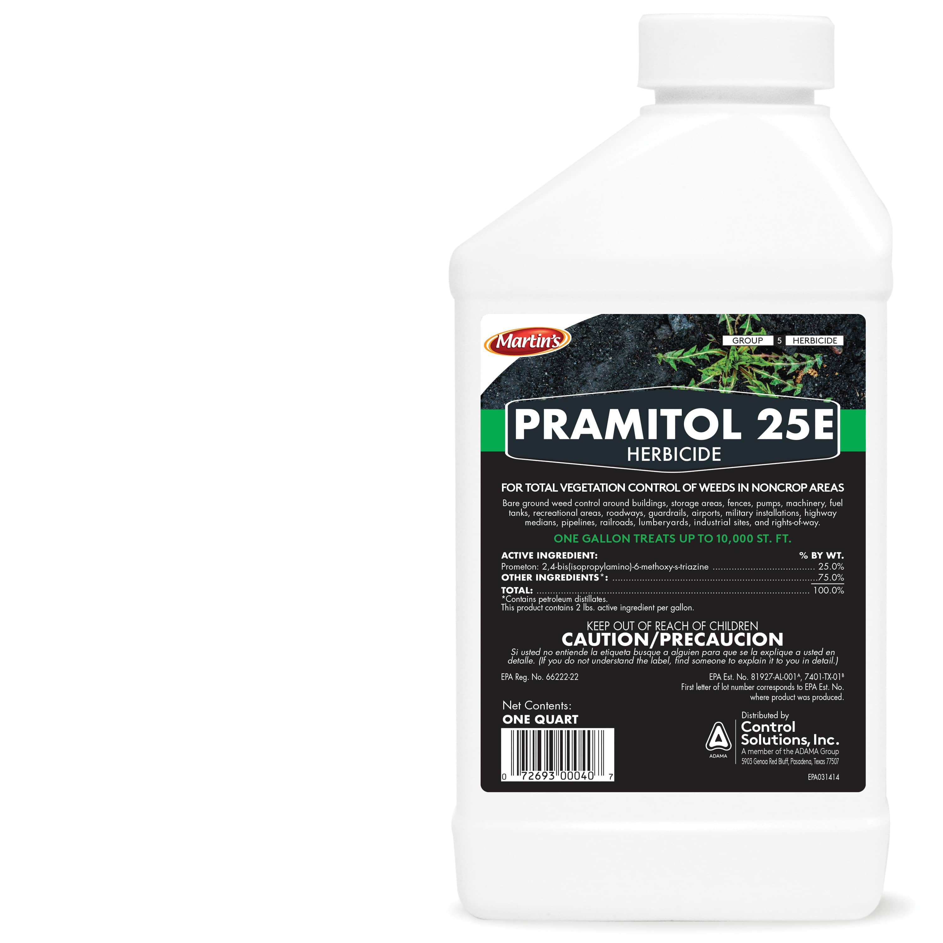 1 qt Liquid Aromatic Solvent Yellow to Amber 6.65 pH Pramitol 25E Herbicide | QUP82000040