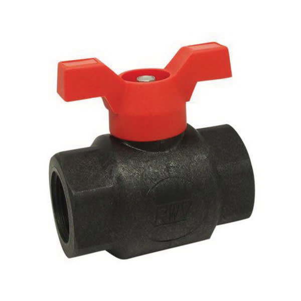 1-1/2" Threaded Polypropylene 5071PP Series 1-Piece Standard Ball Valve | RWV5071PP015