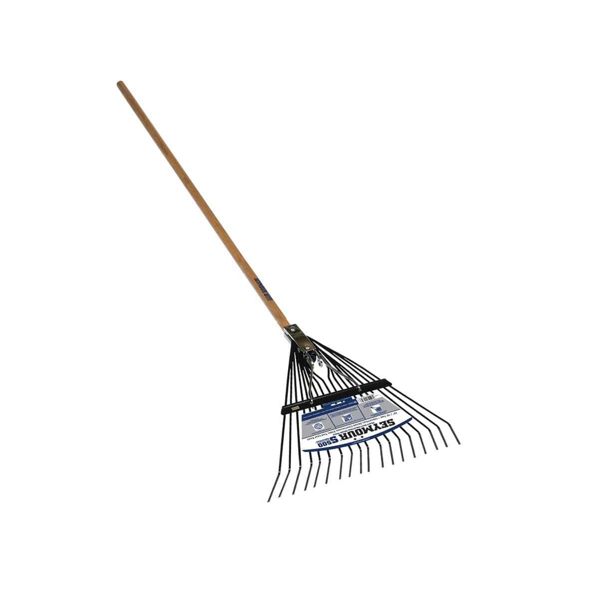 Steel 54" Hardwood Handle 18 Tines Spring Brace Rake | STR40932