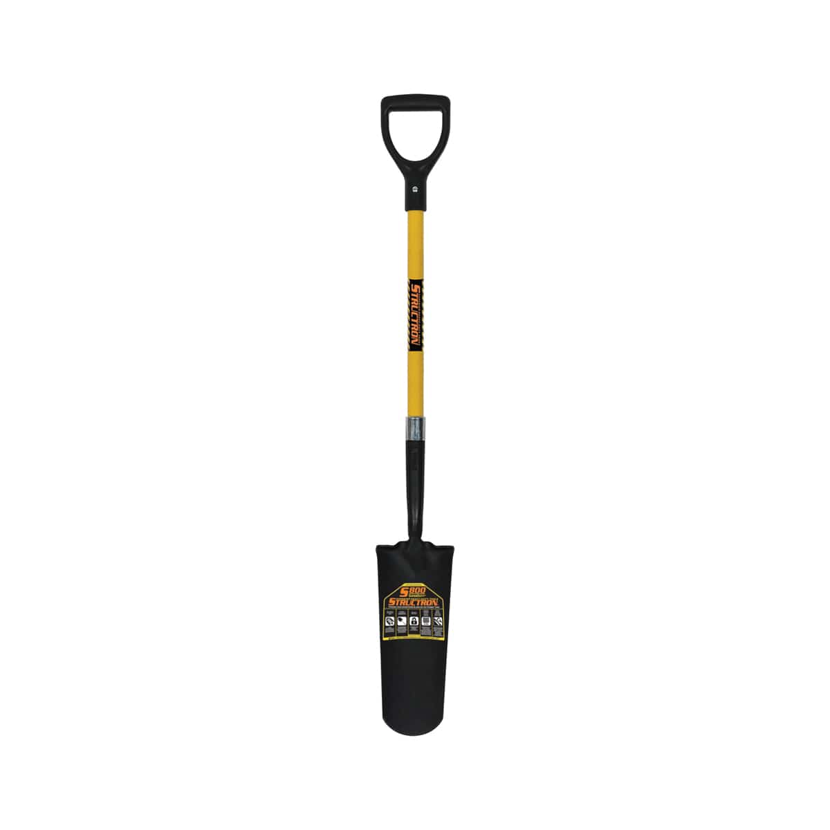 14" Blade Steel 29" Fiberglass Handle Drain Spade | STR49577