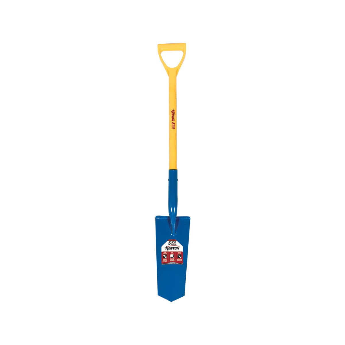 14" Blade 28" Fiberglass Core Handle Drain Spade | STR49667