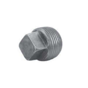1/4" Male Threaded Black Steel Square Head Square Head Plug | TFBP002