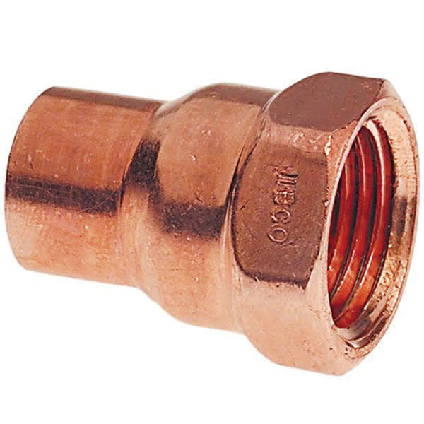 1" x 1/2" Solder Cup x FNPT Copper 603 Series Adapter | SFCFA130