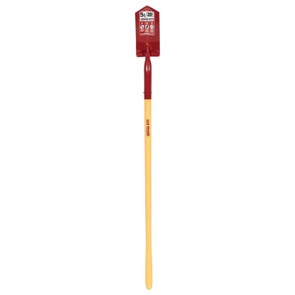 5" Blade Steel 48" Fiberglass Core Handle Trenching/Cleanout Shovel | STR89245