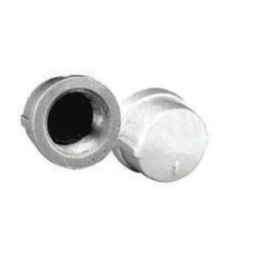 3/8" Female Threaded Black Malleable Iron Cap | TFBC003