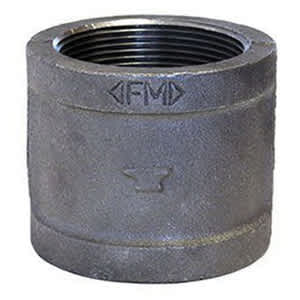 3/4" FNPT Black Malleable Iron 1121 Series Domestic Coupling | TFBCP007D