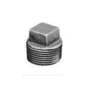 3/8" Female Threaded Black Malleable Iron Square Head Plug | TFBP003