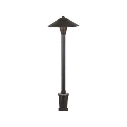 3 W Bi-Pin G4 2700K LED Powder Coated Black Solid Brass Low Voltage Path Light | TSCB302BLK