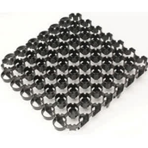 19.7" x 19.7" HDPE Black Bodpave 85 Series Porous Paving Grid | TYP057580