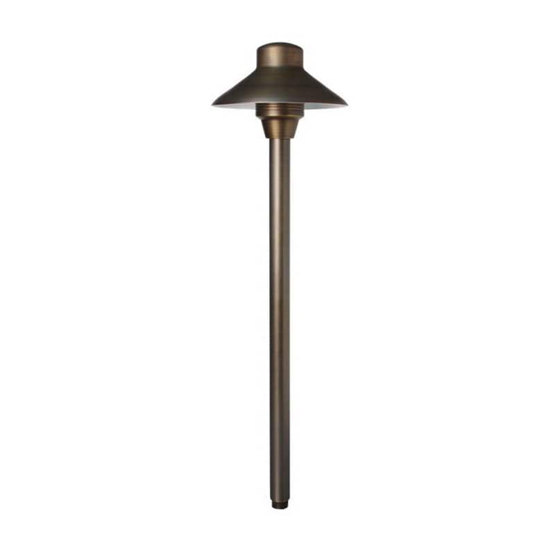 Weathered Brass Solid Brass Knights Series Area Light | UNIL6NL