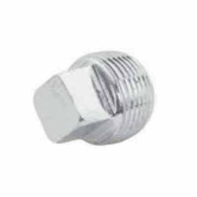 3/8" Male Threaded Galvanized Steel Solid Square Head Pipe Plug | TFGP003