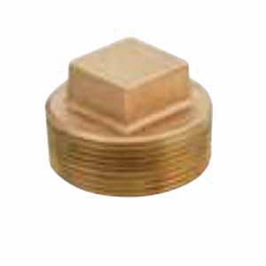3/8" MPT Lead-Free Brass Square Head Plug | TFZP003LF