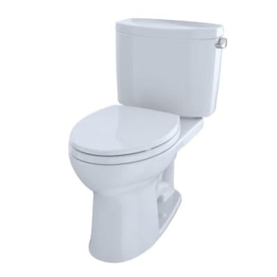 18-1/2" x 16" x 16-1/8" Vitreous China Cotton White Elongated Front Drake II Series Toilet Bowl | TOTC454CUFG01