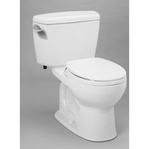 7-1/8" x 19-7/8" x 13-7/8" Cotton White Vitreous China with Cover For Toilet Bowls Drake Series Left Hand Trip Lever Toilet Tank | TOTST743S01