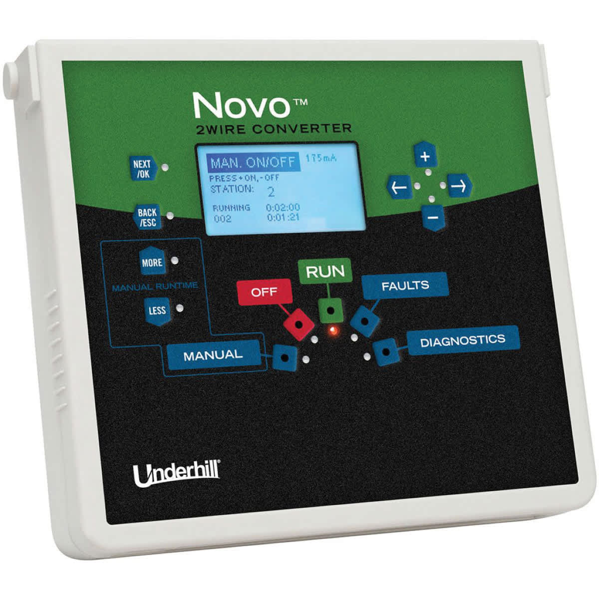 32 VAC 1.3 A 7.33" x 1.78" x 6.3" Plastic 63-Station For 2-Wire Controllers Converter | UNDWNOVU2115