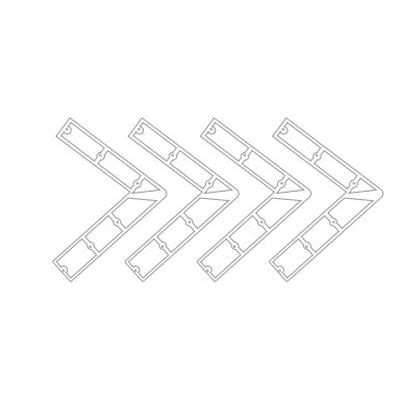 Aluminum 94+86 Degrees Angled Gate Corner Set | VAGC94
