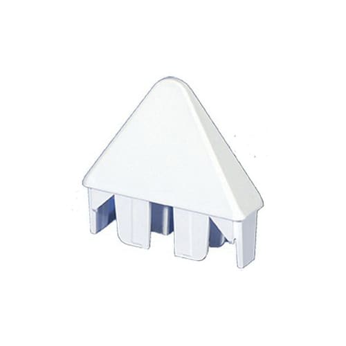 2.83" Vinyl White Sharp Spade Thin Wall Picket Cap | VCCPSN783W