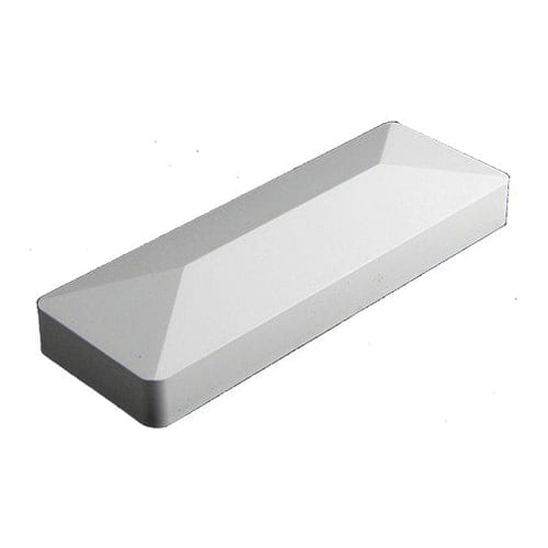 1.03" Vinyl White External End Cap | VCEREC26W