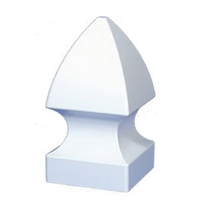 7-3/4" Vinyl White Gothic Post Cap | VCGC4W