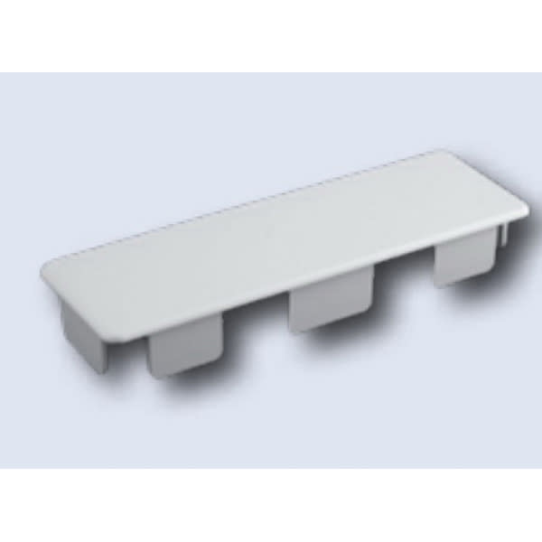 0.86" White Internal End Cap | VCIREC26W