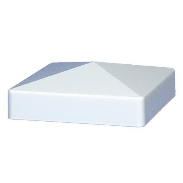 1-3/4" Vinyl Khaki Long Lip Pyramid Horse Post Cap | VCOPC5C