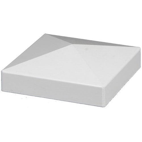 1-5/8" Vinyl Khaki External Pyramid Post Cap | VCOSPC4C