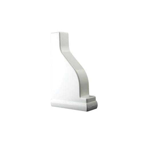 10" Vinyl White External End Cap | VCPC26W