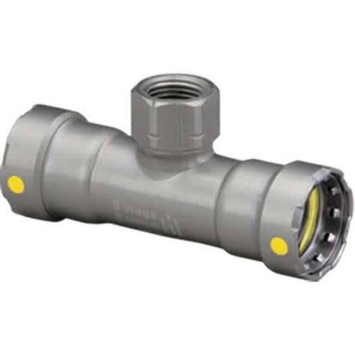1" x 1" x 1/2" Press x Press x FPT Carbon Steel 6617.2 Series Tee | VGA25411