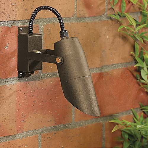 Ceramic MR-16 Halogen 6-3/4" x 2-1/4" Architectural Bronze LN-20 BAB Long Shroud Specialty Light | VISDL2237Z