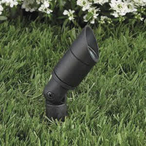2.5 W Bi-Pin 3000K MR-11 LED Black Die-Cast Copper-Free Aluminum Landscape Series 2207 Model 36 Degrees Flood Beam Up and Accent Light | VISGR2207B25W36