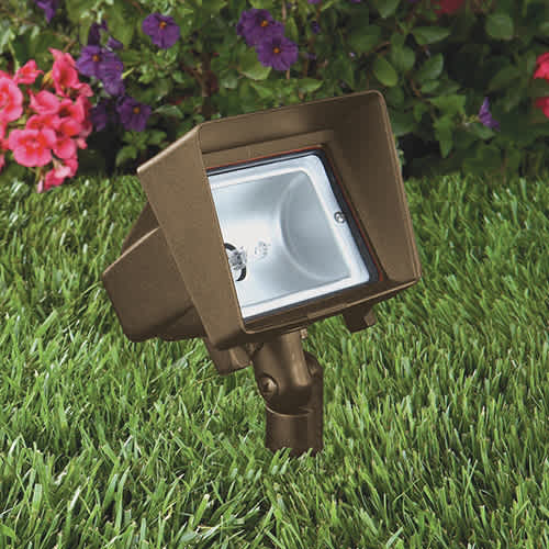5 W Ceramic LED Architectural Bronze Die-Cast Copper-Free Aluminum Landscape Series 5103 Model Low Voltage Flood Light | VISGR5103ZWLB5ND
