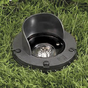 20 W Ceramic MR-16 LED Black Ryton R-4 Composite Landscape Series 5271 Model In-Ground Well Light | VISGW5271BNL