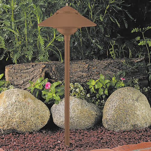 10" x 25" Light Bronze Die-Cast Copper-Free Aluminum Landscape Series Low Voltage Path Light | VISPR9217LZNL