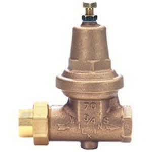 1" FNPT Union x FNPT Bronze 300 psi 70XL Series Water Pressure Reducing Valve | WLK70XL010
