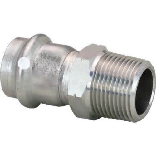 1" Press x MPT 304 Stainless Steel 6011 Series Adapter | VGA85042