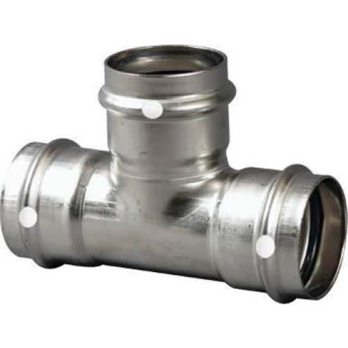 1" x 1" x 1/2" Press 304 Stainless Steel 6018 Series Tee | VGA85642